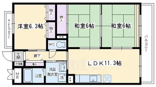 ソフィスタ北山【1階】の間取り