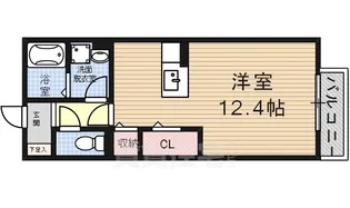 モナリエ浦里【1階】の間取り