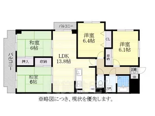 ラシエールR&I【5階】の間取り