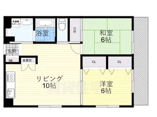 松園ハイツ【2階】の間取り