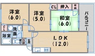 パルコート【2階】の間取り