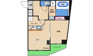 シティ西三国【2階】の間取り