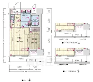 「Asclaire京都西院」【4階】の間取り