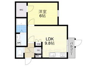 グランツあびこWEST【1階】の間取り