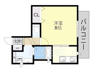シェル須磨天神【2階】の間取り