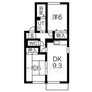 グランベール1【2階】の間取り
