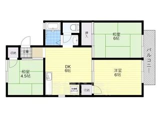 大阪府八尾市北本町4丁目【アパート】の間取り