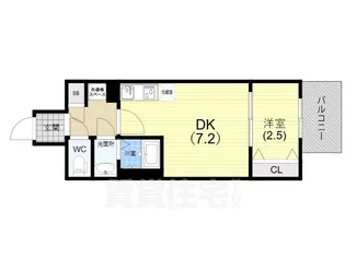 兵庫県神戸市中央区栄町通7丁目【マンション】の間取り