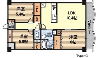 タイガーアネックスマンション【2階】の間取り