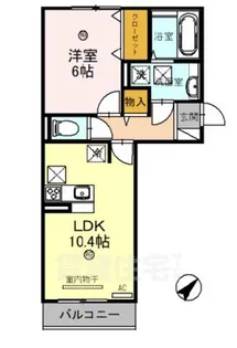 ティーガーデンレジデンス【1階】の間取り