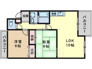 アーバニティー桂【2階】の間取り