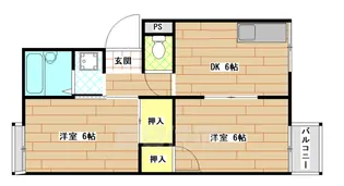 プリシエール桂【2階】の間取り
