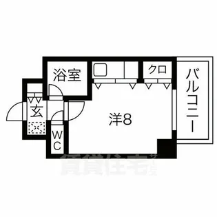 大晋メゾネ御所西【4階】の間取り