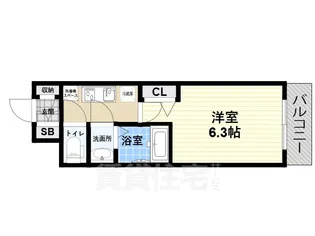 プレサンス尼崎アルモナ【10階】の間取り