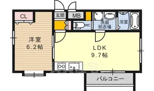 Residence西小路小米町【3階】の間取り