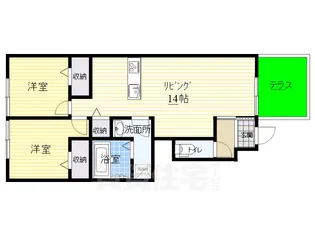 奈良県奈良市二名3丁目【アパート】の間取り