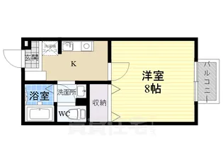 奈良県奈良市宝来2丁目【アパート】の間取り