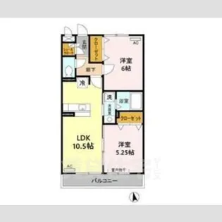 D’room京命【3階】の間取り