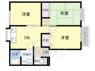 奈良県香芝市真美ヶ丘1丁目【アパート】の間取り