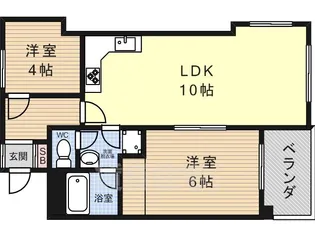 大阪府大阪市西淀川区柏里1丁目【マンション】の間取り