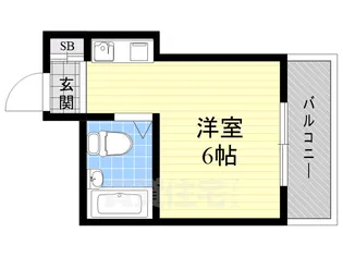 シャトー京橋【1階】の間取り