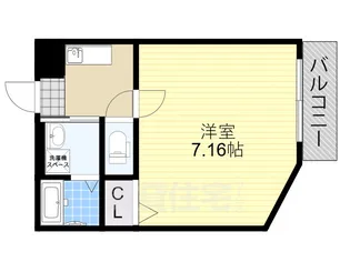 大阪府大阪市旭区清水4丁目【アパート】の間取り