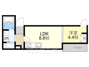 ラシャンス西中島南方【3階】の間取り