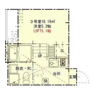 felice新栄(フェリーチェシンサカエ)【2階】の間取り
