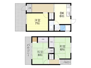 大阪府寝屋川市明和2丁目【一戸建】の間取り