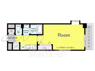 Luxe京都西大路【7階】の間取り