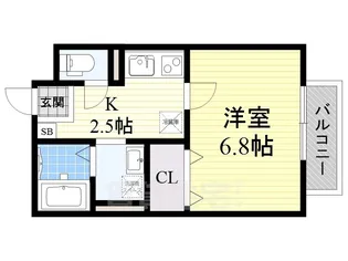 ルピナスC棟【1階】の間取り