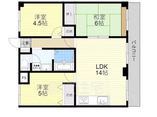 3LDKの間取り画像