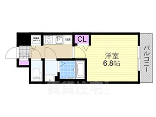大阪府大阪市淀川区塚本2丁目【マンション】の間取り
