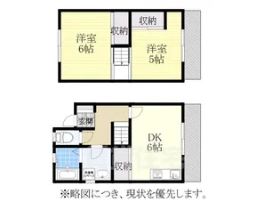 愛知県名古屋市中川区石場町4丁目【テラスハウス】の間取り