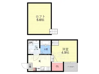 ハーモニーテラス豊後橋町A【1階】の間取り