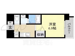 グランカリテ塚本【6階】の間取り