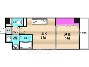 グランパシフィック東向日【2階】の間取り