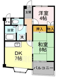 レジデンスタカラ【1階】の間取り