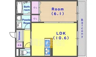 ユアメゾン桂【2階】の間取り