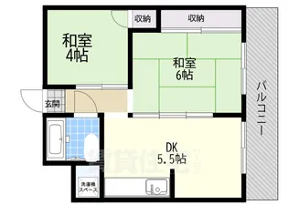 大阪府大阪市旭区森小路1丁目【マンション】の間取り