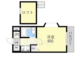 プチ鶴ケ丘【4階】の間取り