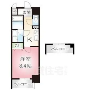 エクラン上前津【6階】の間取り