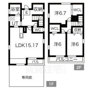 ピンクチャーム【1階】の間取り