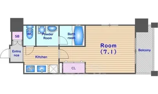 ベラジオ京都烏丸十条2【6階】の間取り