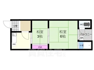 1DKの間取り画像