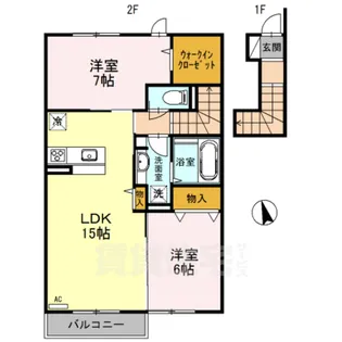 グランパルク2【2階】の間取り