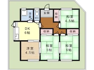 大阪府高槻市柳川町1丁目【一戸建】の間取り