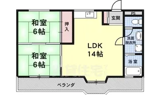 椋ノ木マンション【3階】の間取り