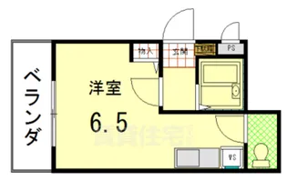 しきさいM【405号室】の間取り