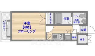 1Kの間取り画像